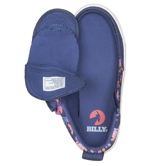 BILLY FOOTWEAR - Navy Floral Billy Classic Lace Highs - Two Giraffes Children's Footwear