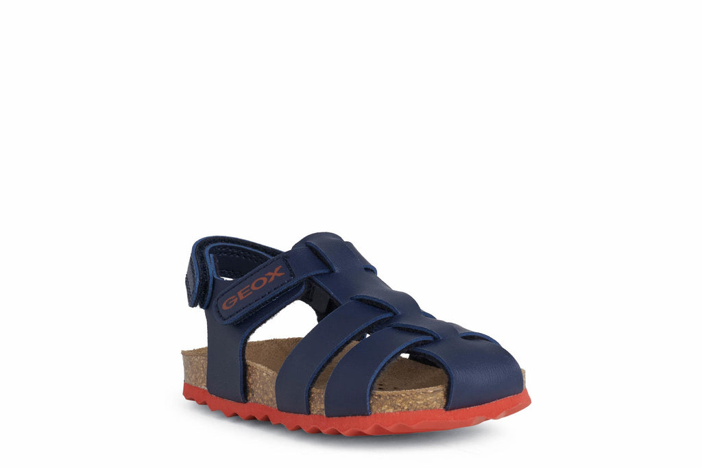 Chalki Toddler Sandal - Navy Blue/Red - Two Giraffes Children's Footwear