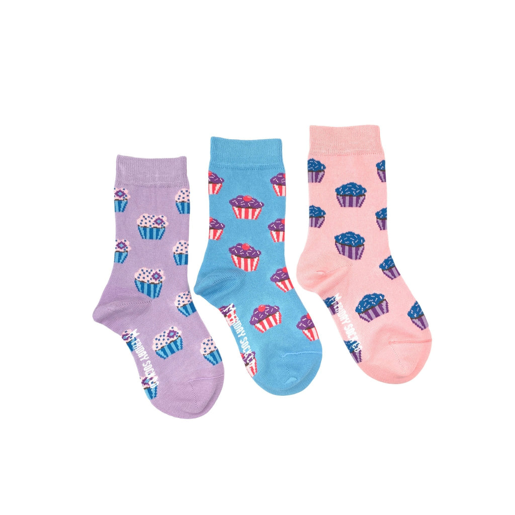 FRIDAY SOCK CO.-Kid’s Cupcake Socks - Two Giraffes Children's Footwear