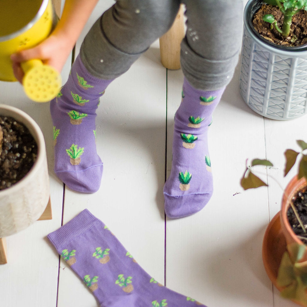 FRIDAY SOCK CO - Kid's Plant Socks - Two Giraffes Children's Footwear