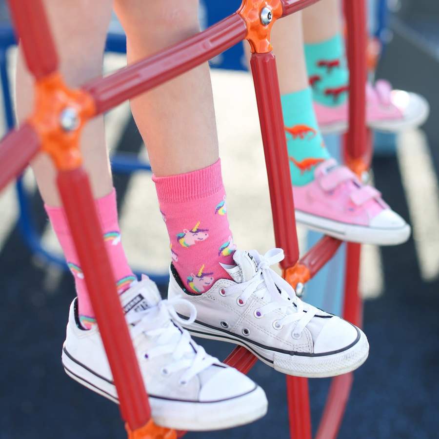 FRIDAY SOCK CO - Kid's Rainbow, Unicorn, & Narwhal Socks - Two Giraffes Children's Footwear