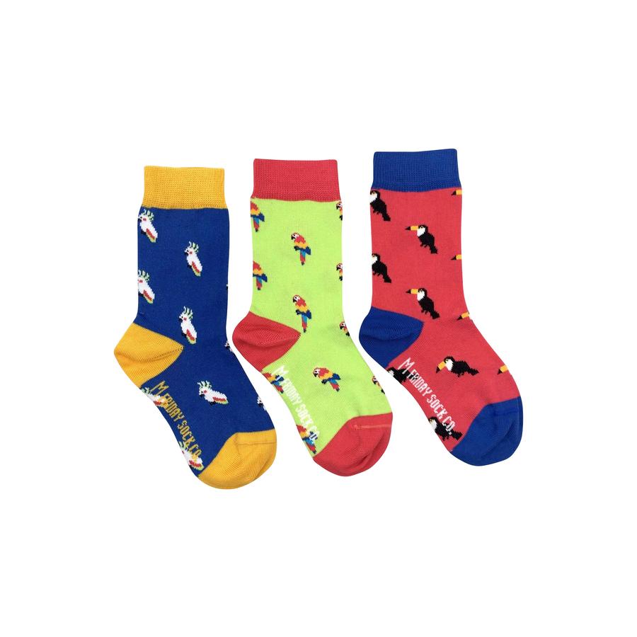 FRIDAY SOCK CO - Kid's Tropical Bird Socks - Two Giraffes Children's Footwear