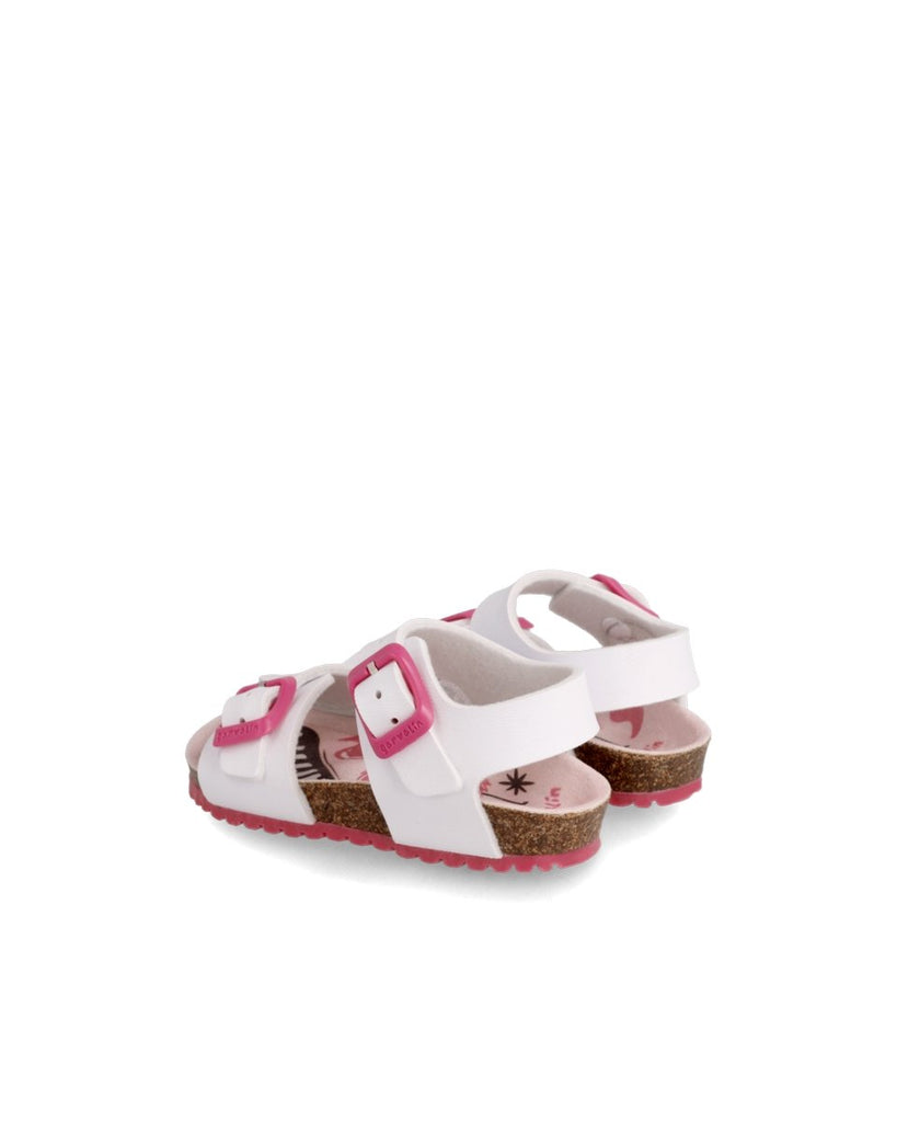 Garvalin - Bio Sandal - White/Pink - Two Giraffes Children's Footwear