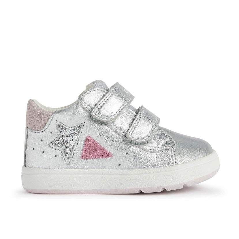 Geox - Biglia Girl - Silver/Pink - Two Giraffes Children's Footwear