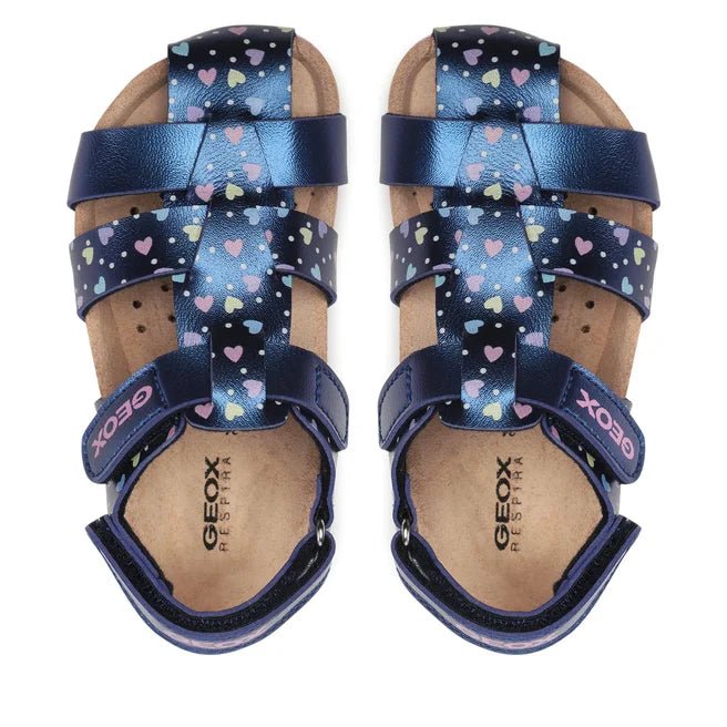 Geox - Chalki Sandal - Navy/Pink - Two Giraffes Children's Footwear