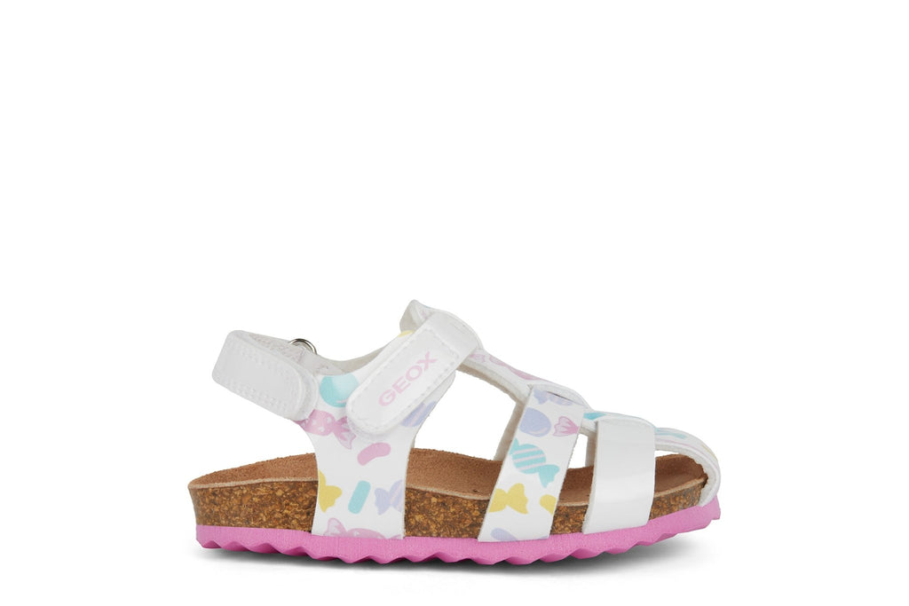 Geox - Chalki Sandal - White Multi - Two Giraffes Children's Footwear