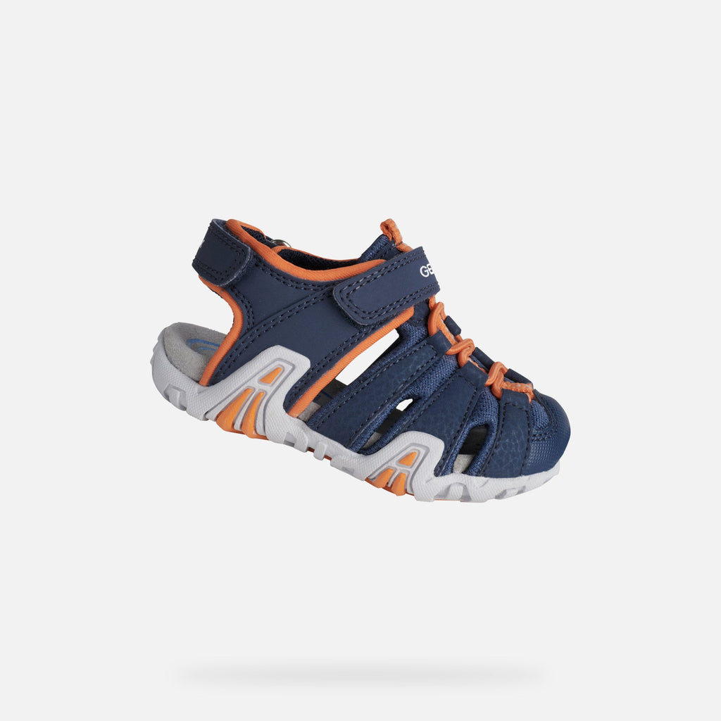 Geox - Kraze Toddler Sandal - Navy/Orange - Two Giraffes Children's Footwear