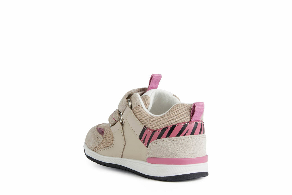 Geox - Rishon - Beige/Fuschia Animal - Two Giraffes Children's Footwear