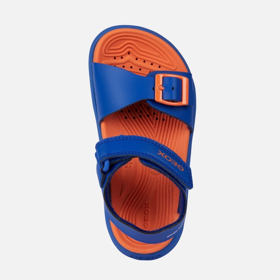 Geox - Sandal Fusbetto Junior - Royal/Orange - Two Giraffes Children's Footwear