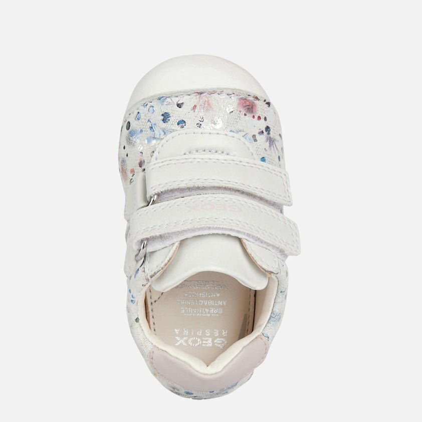 Geox - Tutim Toddler - White Print - Two Giraffes Children's Footwear