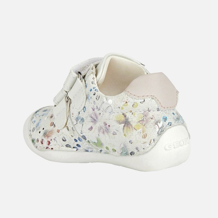 Geox - Tutim Toddler - White Print - Two Giraffes Children's Footwear