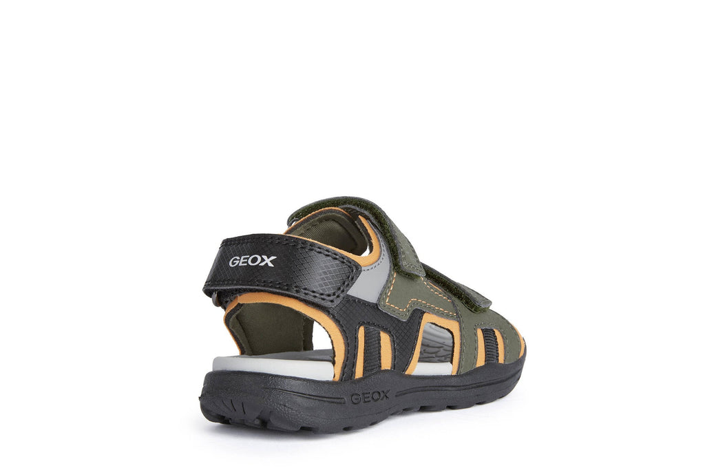 Geox - Vaniett Boy Sandal - Military Green/Orange - Two Giraffes Children's Footwear