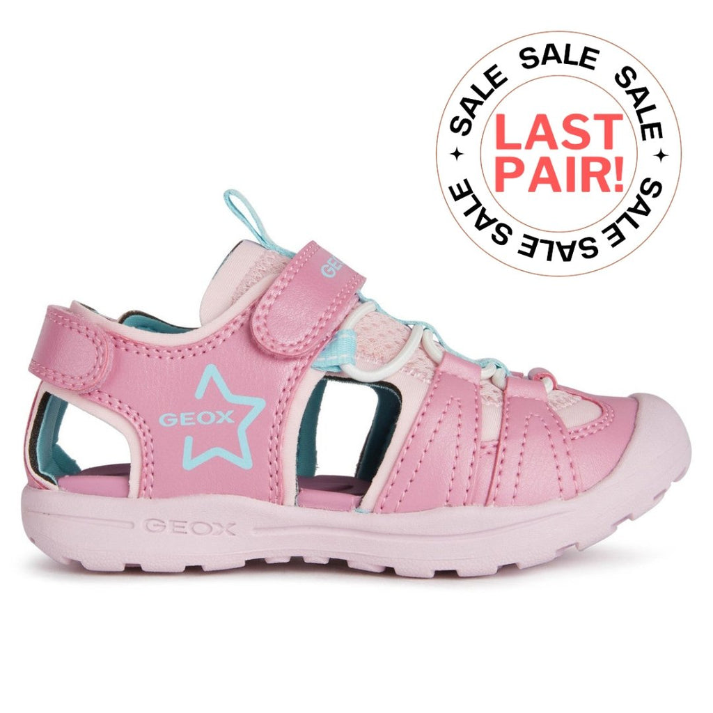 Geox - Vaniett Girl Sandal Water Shoe - Pink Star - Two Giraffes Children's Footwear