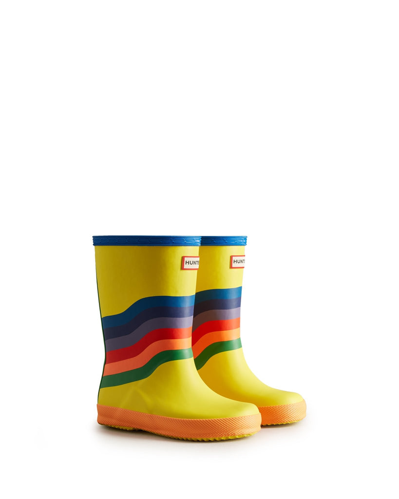 HUNTER - Kids First Classic Wiggle Rainbow Rain Boots - Two Giraffes Children's Footwear