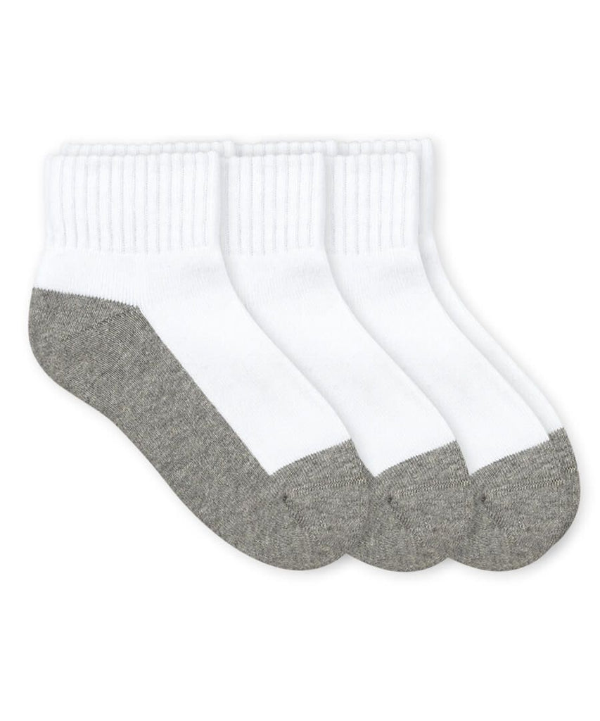 Jefferies Socks - Smooth Toe Sport Quarter Socks 3 Pair Pack - Two Giraffes Children's Footwear