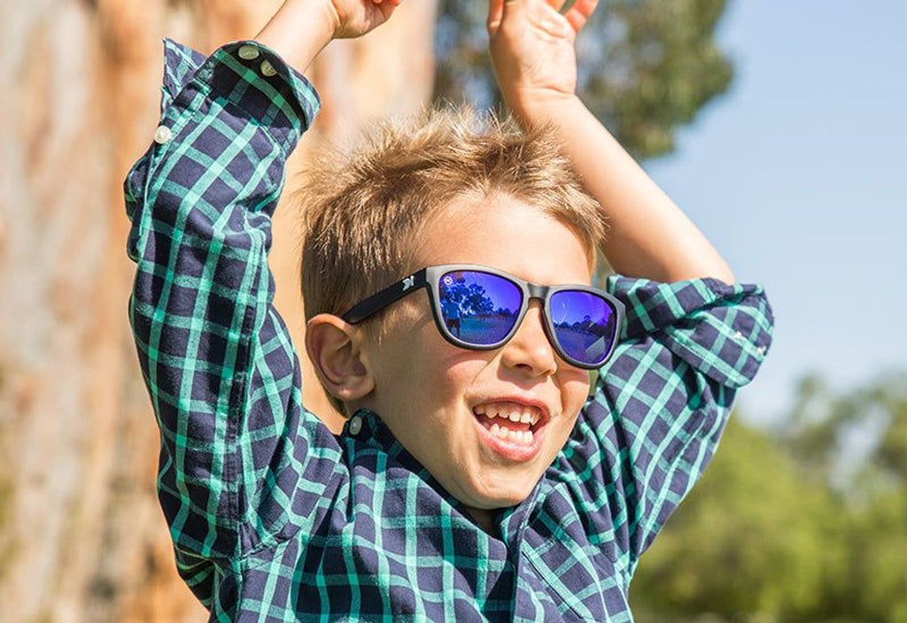 Knockaround Sunglasses - Kids Premiums Polarized - Black/Moonshine - Two Giraffes Children's Footwear