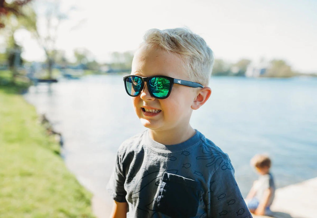 Knockaround Sunglasses - Kids Premiums Polarized - Green Moonshine - Two Giraffes Children's Footwear