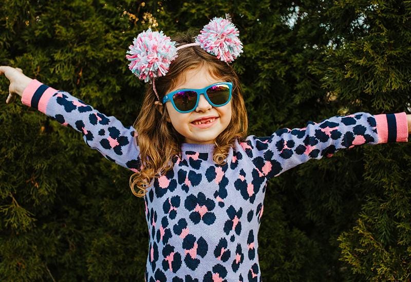 Knockaround Sunglasses - Kids Premiums Polarized - Rainbow Blues - Two Giraffes Children's Footwear