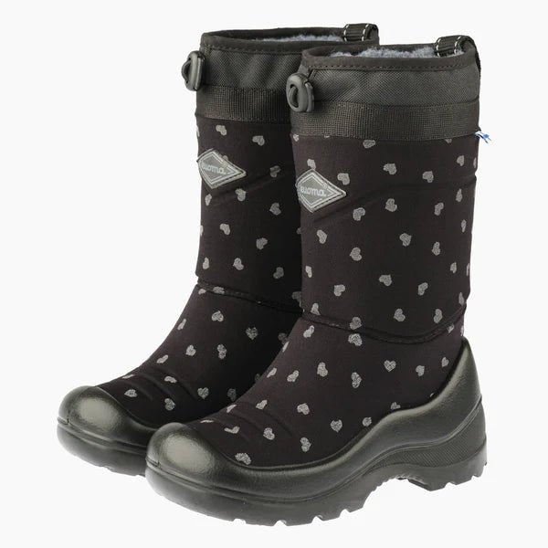 KUOMA - Snowlock Black Cute Reflective - Two Giraffes Children's Footwear