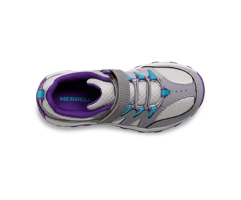 MERRELL - Outback Low 2 Sneaker - Grey/Purple Turquoise - Two Giraffes Children's Footwear