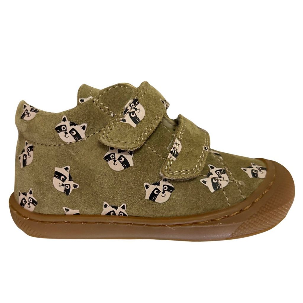 NATURINO - Cocoon VL - Green Racoon - Two Giraffes Children's Footwear
