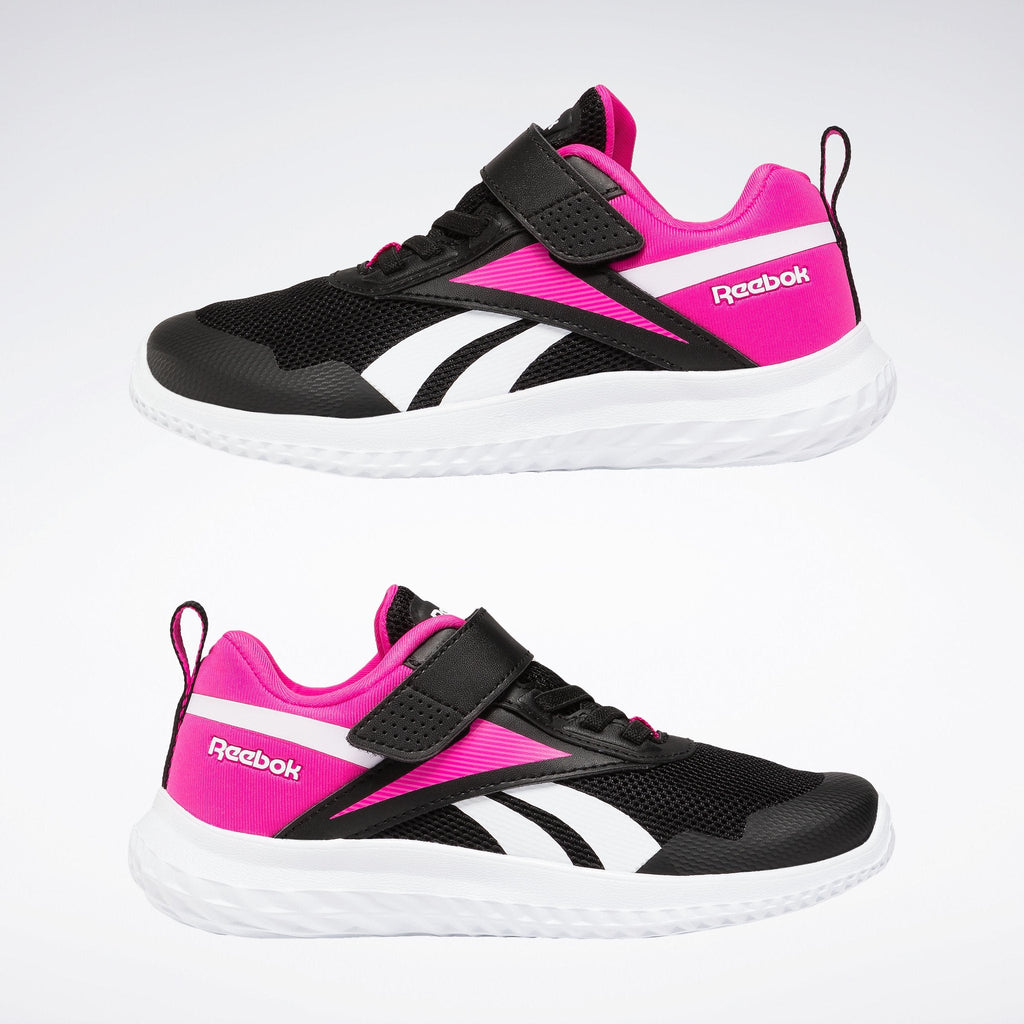 REEBOK - Rush Runner 5.0 - Black/Pink - Two Giraffes Children's Footwear