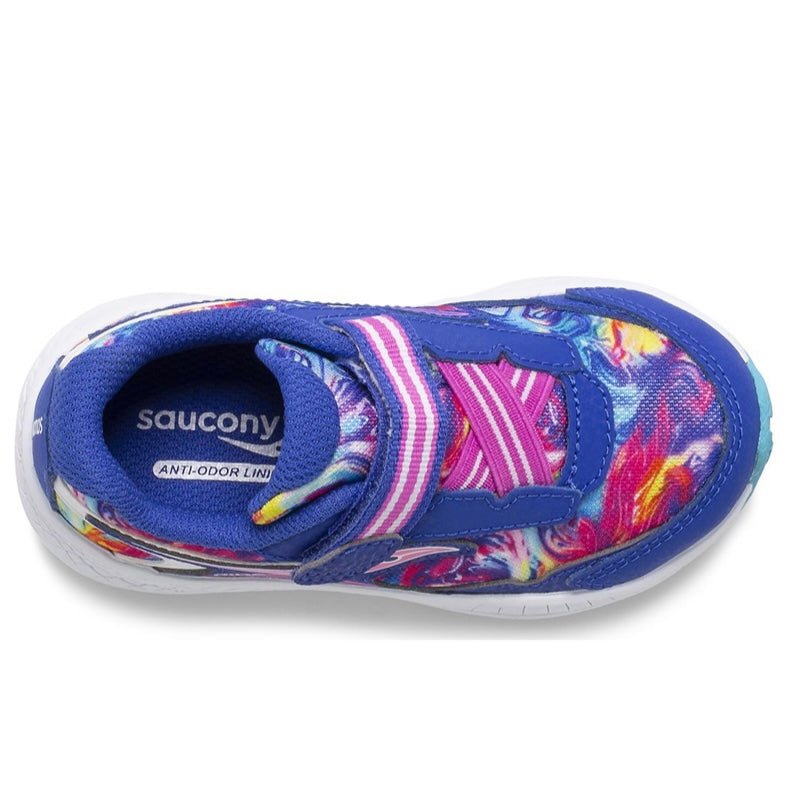 SACUONY - Ride 10 Jr. Sneaker - Blue Swirl - Two Giraffes Children's Footwear