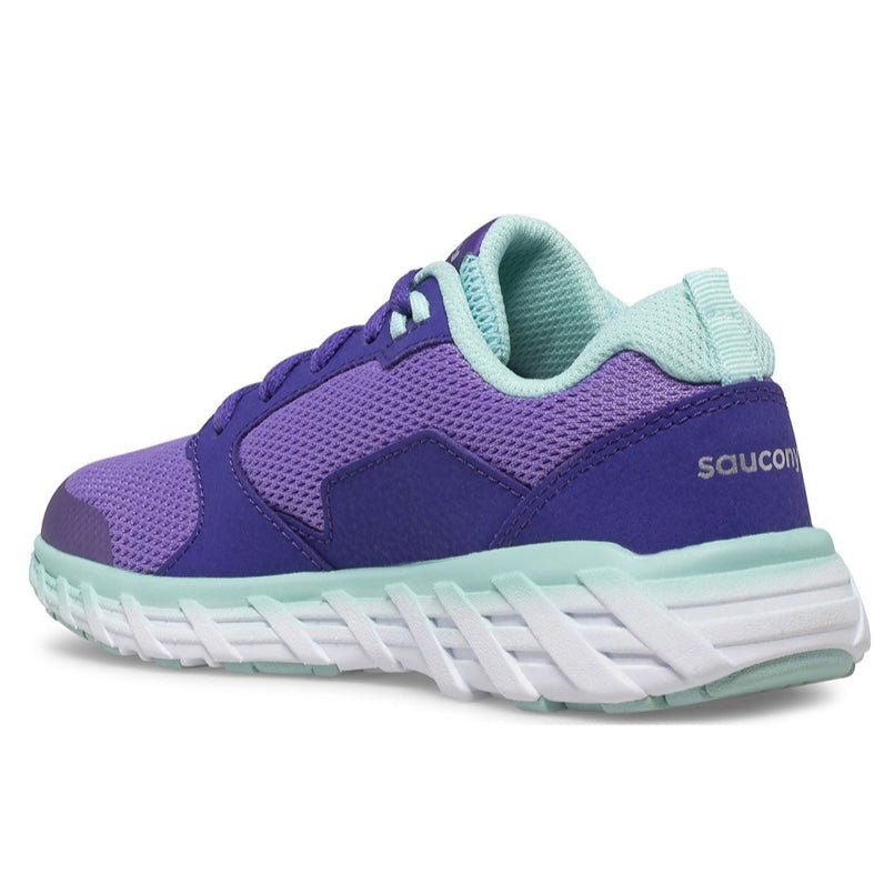 SAUCONY - Wind 2.0 Lace Sneaker - Purple - Two Giraffes Children's Footwear