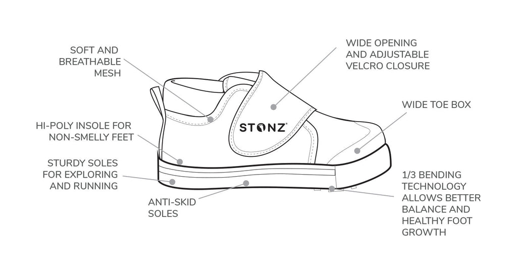 STONZ - Cruiser Plus - Denim - Two Giraffes Children's Footwear
