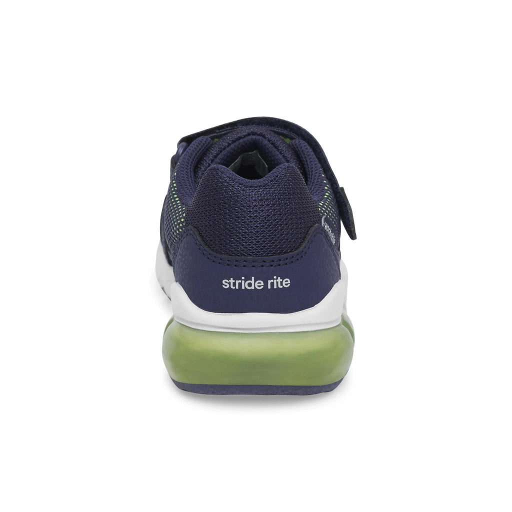STRIDE RITE - Made2play® lumi bounce sneaker, Green Gecko - Two Giraffes Children's Footwear