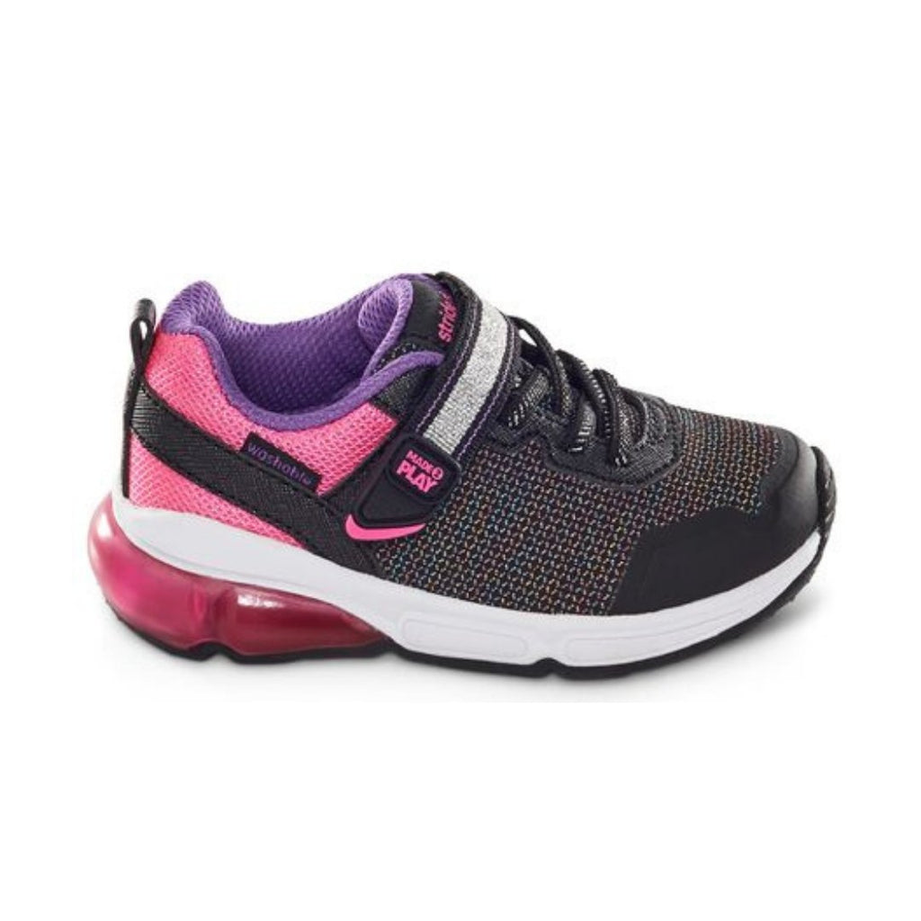 STRIDE RITE - Made2play® radiant bounce sneaker, Pink/Black - Two Giraffes Children's Footwear